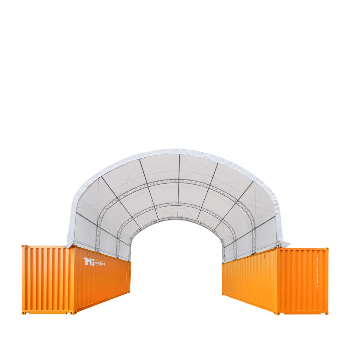 New 30' x 20' Dual Truss Container Shelter with Heavy Duty 17 oz PVC Cover