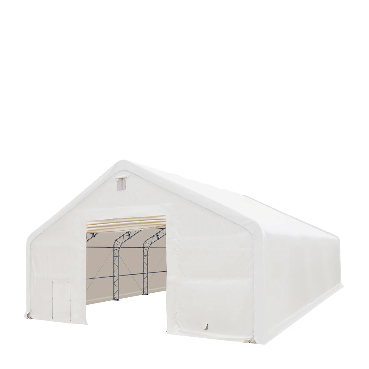 New 40' x 60' Dual Truss Storage Shelter with Heavy Duty 21 oz PVC Cover & Drive Through Doors