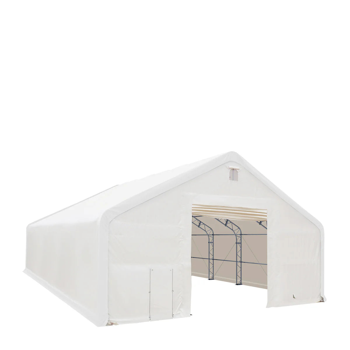 New 40' x 60' Dual Truss Storage Shelter with Heavy Duty 21 oz PVC Cover & Drive Through Doors
