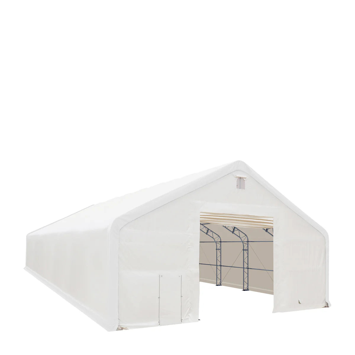 New 40' x 80' Dual Truss Storage Shelter with Heavy Duty 21 oz PVC Cover & Drive Through Doors