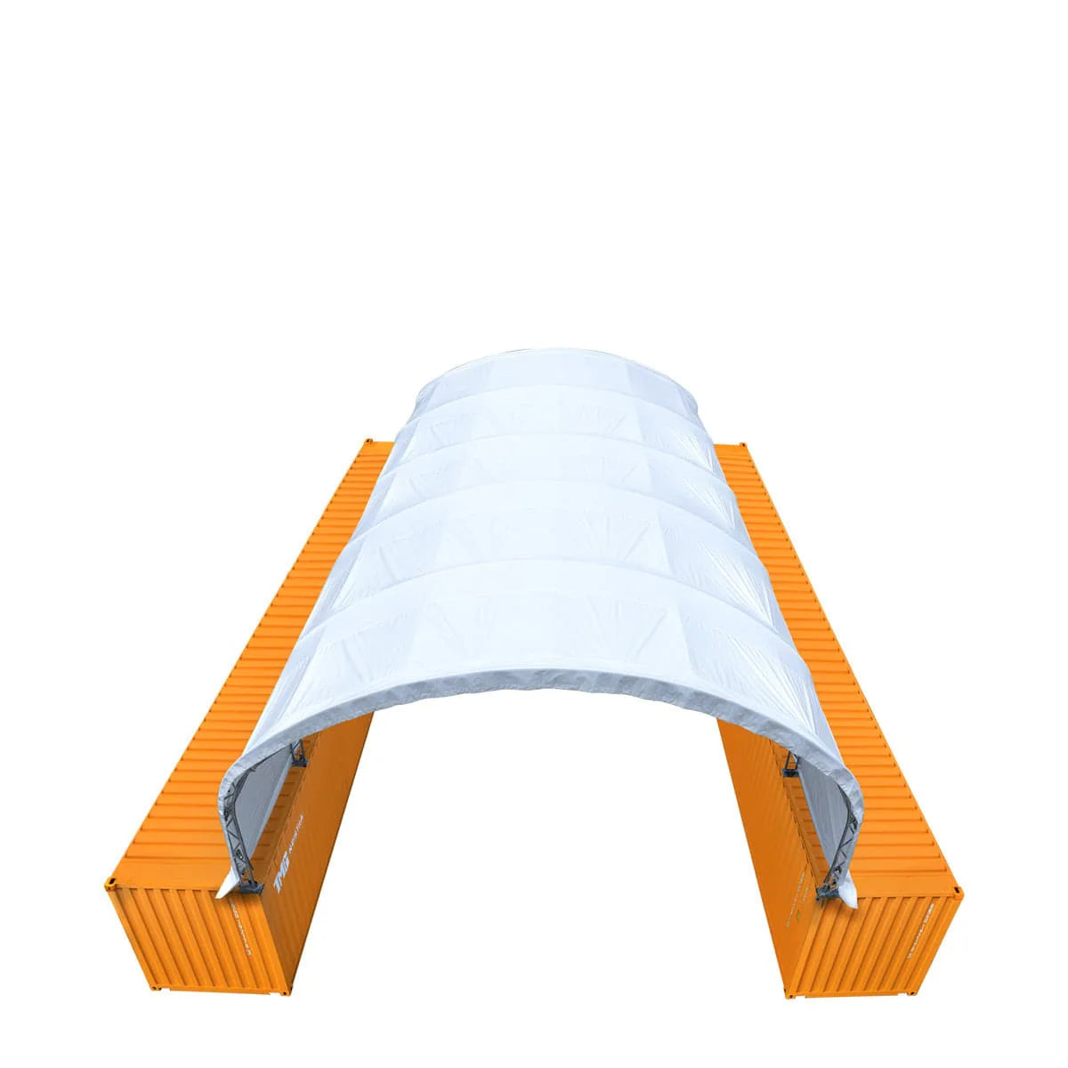New 30' x 40' Dual Truss Container Shelter with Heavy Duty 17 oz PVC Cover