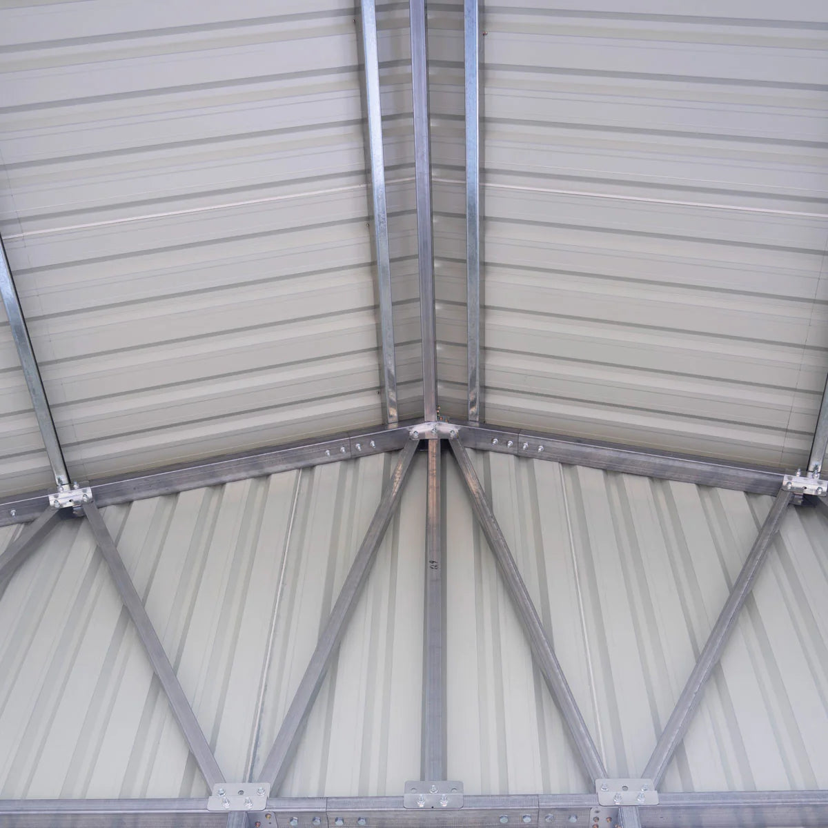 New 30’ x 40’ Metal Garage Shed with 11' High Double Front Doors, 17’ Peak Height, Side Entry Door, 1260 Sq-Ft Floor Space