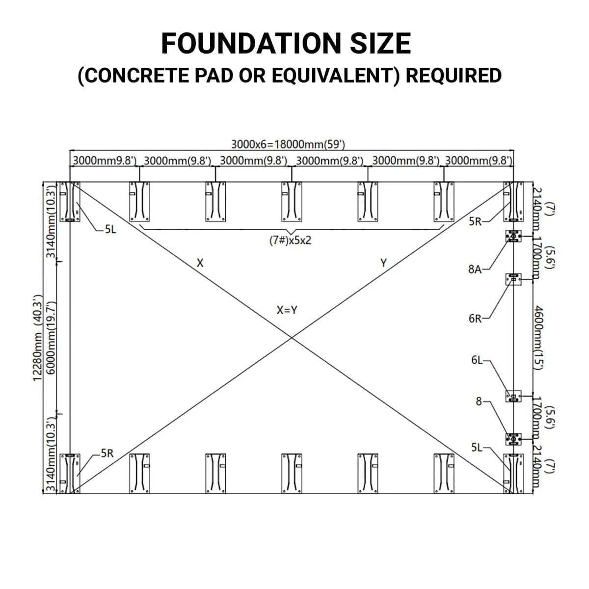 New 40' x 60' Dual Truss Storage Shelter with Heavy Duty 21 oz PVC Cover & Drive Through Doors