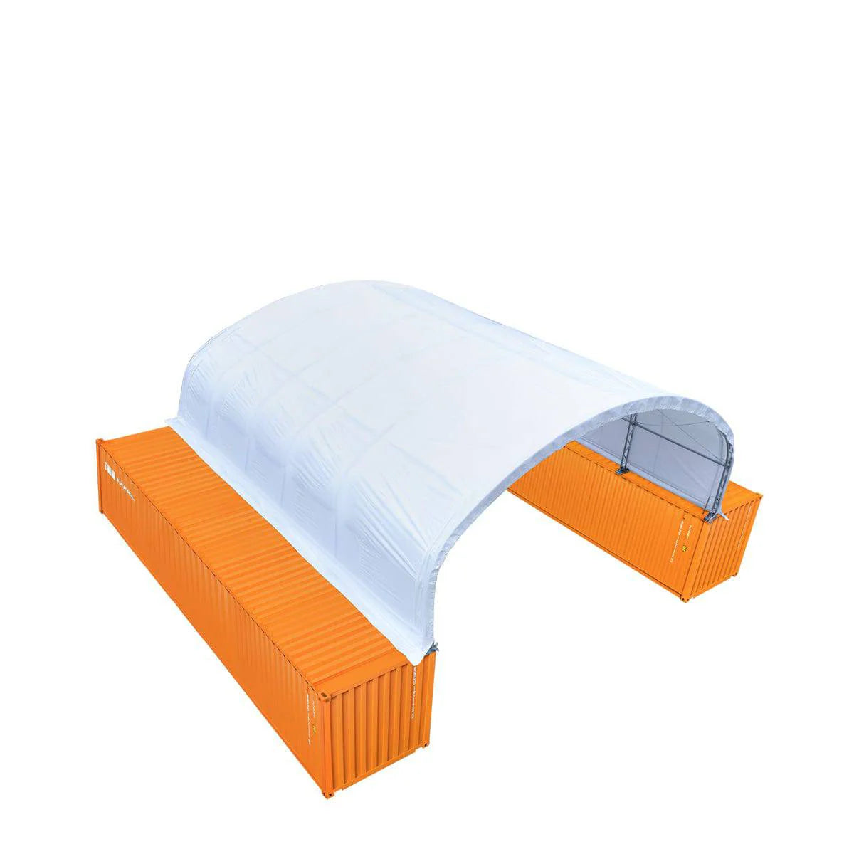 New 30' x 40' Dual Truss Container Shelter with Heavy Duty 17 oz PVC Cover