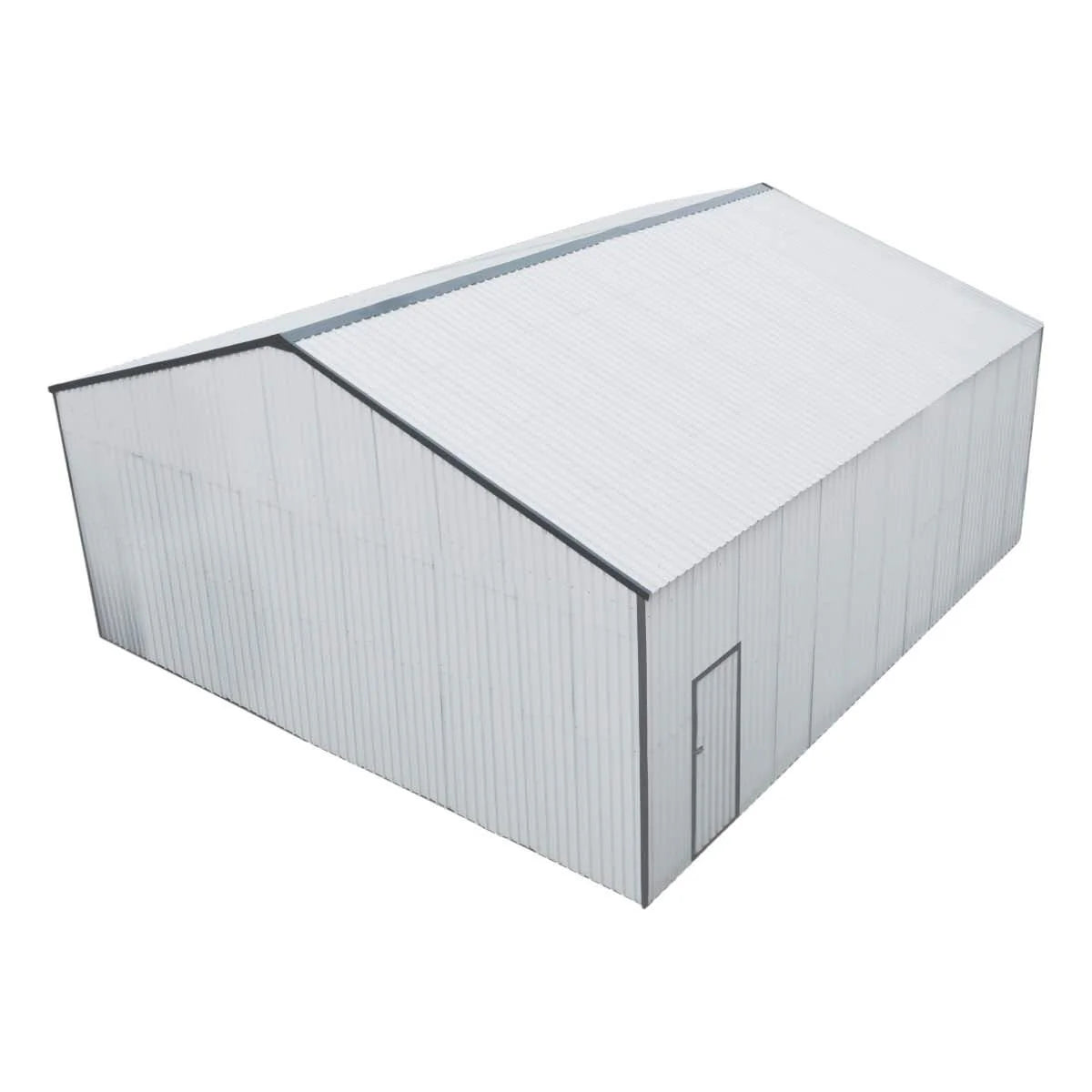 New 30' x 30' Metal Garage Shed – Steel Building with 11’ Clearance High Front Doors, Side Entry Door, 16 GA Steel Structure