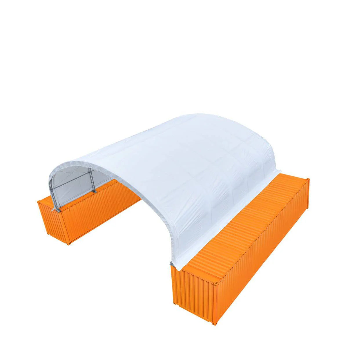 New 30' x 40' Dual Truss Container Shelter with Heavy Duty 17 oz PVC Cover