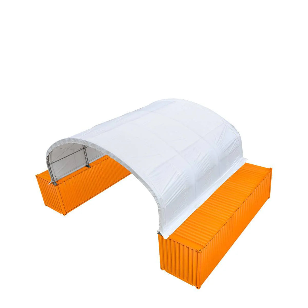New 30' x 20' Dual Truss Container Shelter with Heavy Duty 17 oz PVC Cover