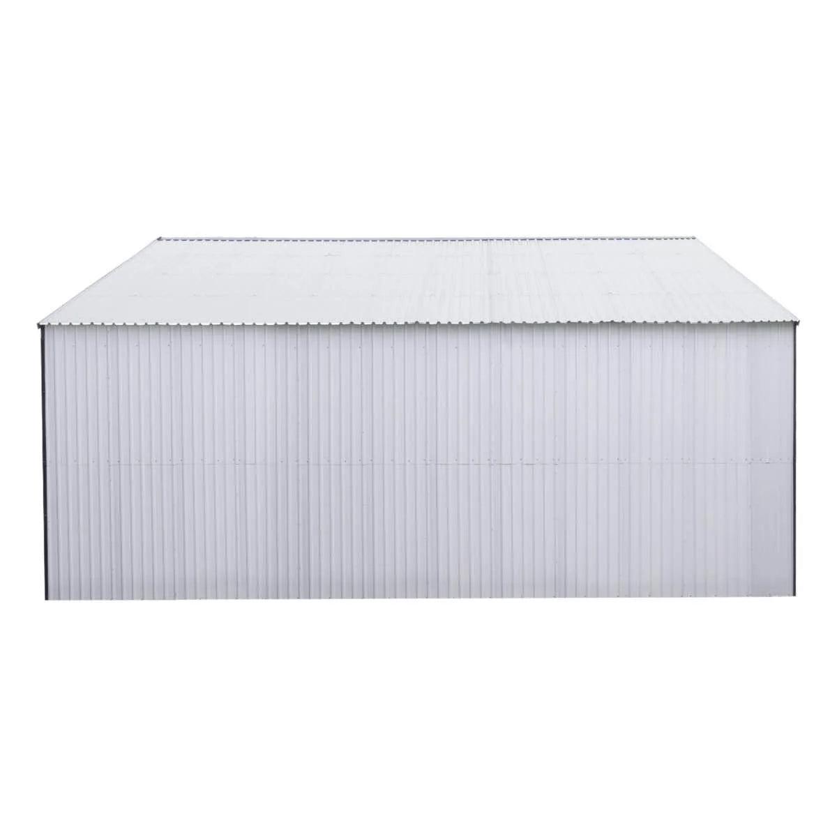New 30' x 30' Metal Garage Shed – Steel Building with 11’ Clearance High Front Doors, Side Entry Door, 16 GA Steel Structure