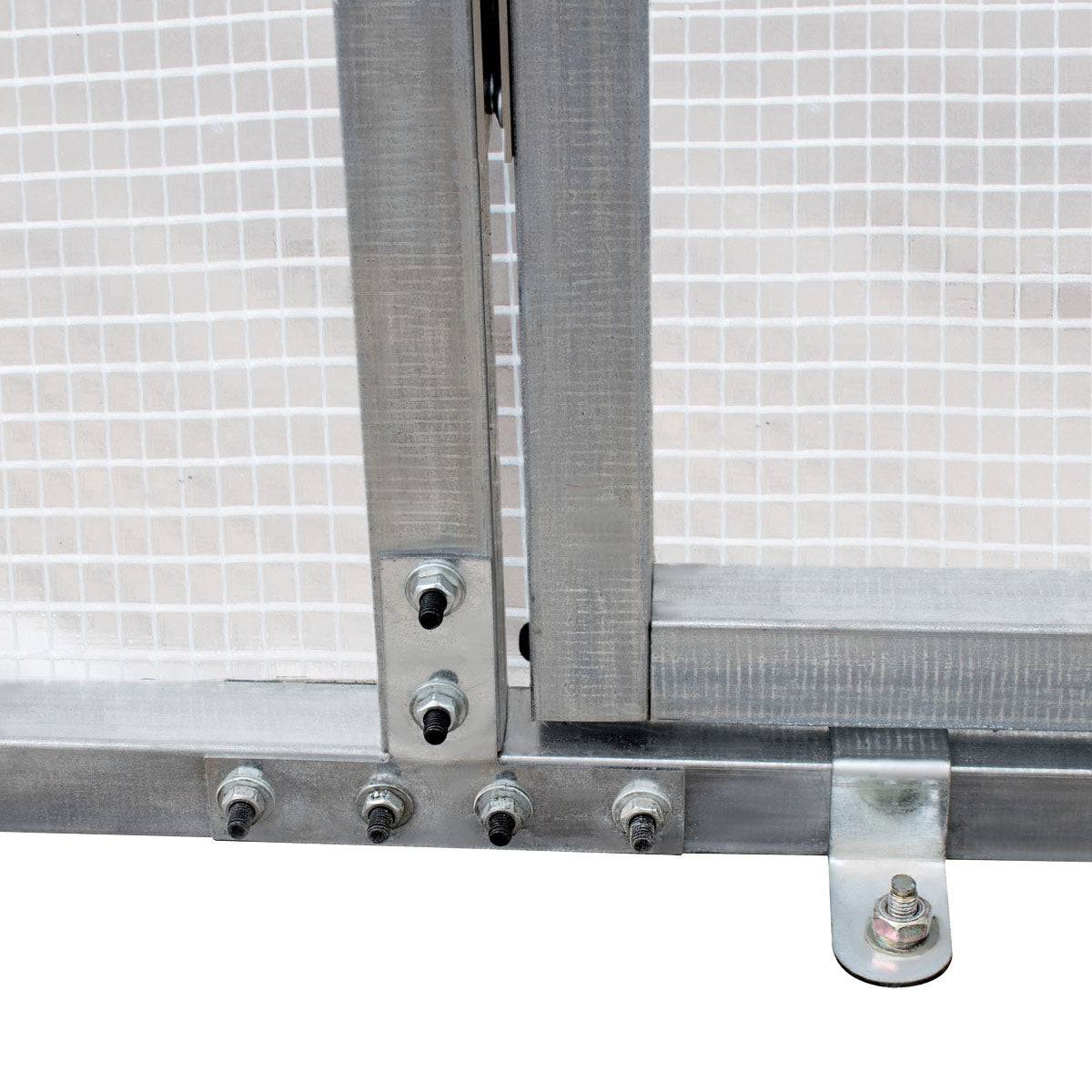 New 8’ x 26’ Greenhouse Grow Tent w/20 Mil Ripstop Leno Mesh PVC Cover, Galvanized Steel Frame, Roll-up Windows