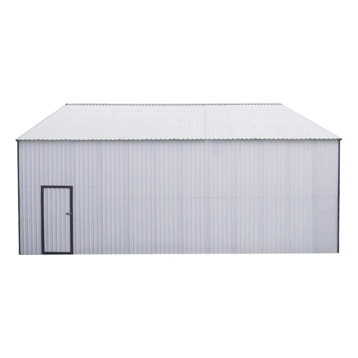 New 30' x 30' Metal Garage Shed – Steel Building with 11’ Clearance High Front Doors, Side Entry Door, 16 GA Steel Structure