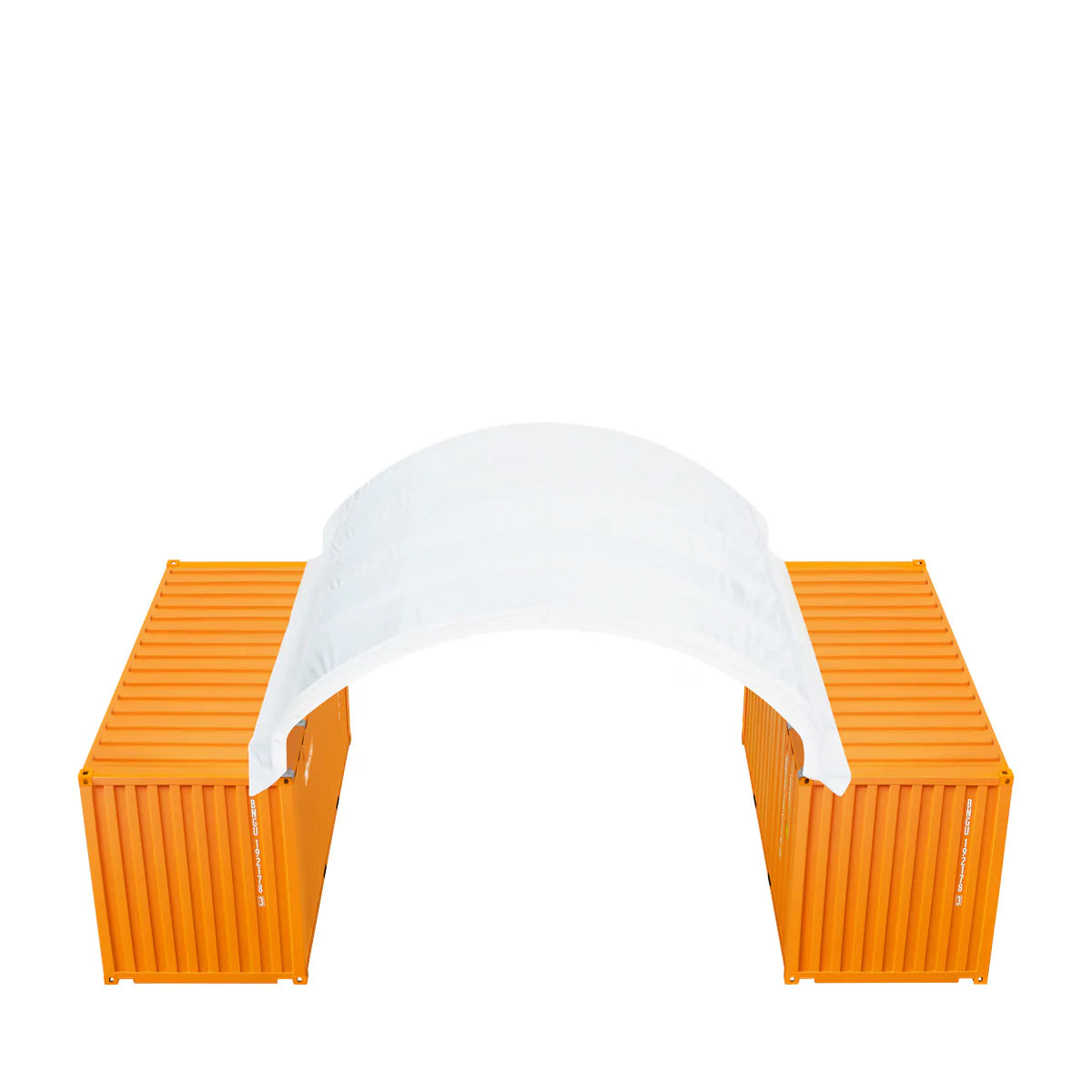 New 20' x 20' PE Fabric Container Shelter, Fire Retardant, Water Resistant, UV Protected