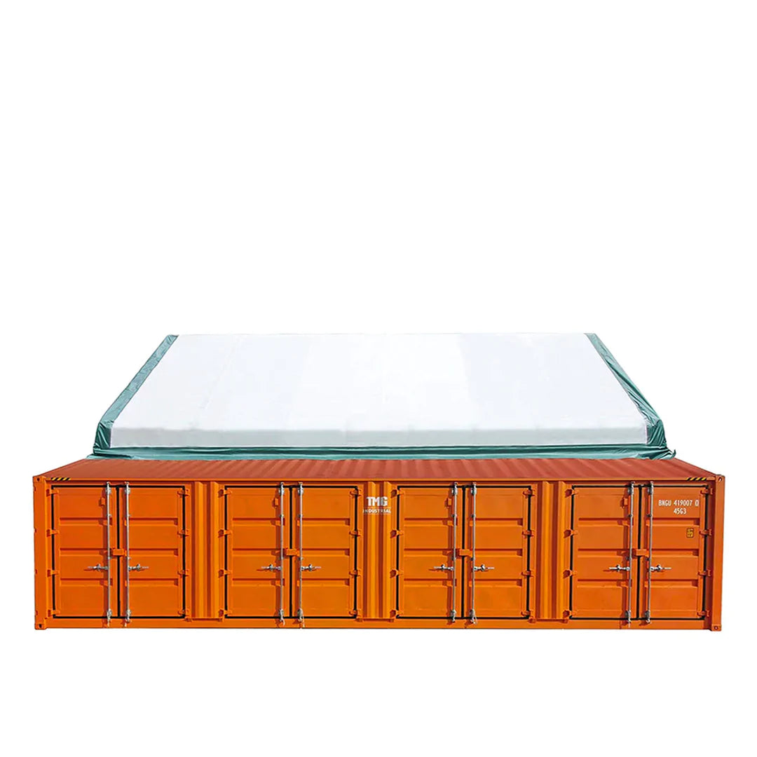 New 30' x 40' PVC Fabric Container Peak Roof Shelter Pro Series, Fire Retardant, Water Resistant, UV Protected