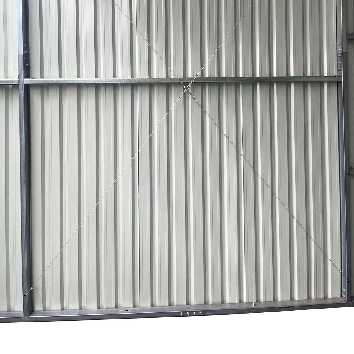 New 30’ x 40’ Metal Garage Shed with 11' High Double Front Doors, 17’ Peak Height, Side Entry Door, 1260 Sq-Ft Floor Space