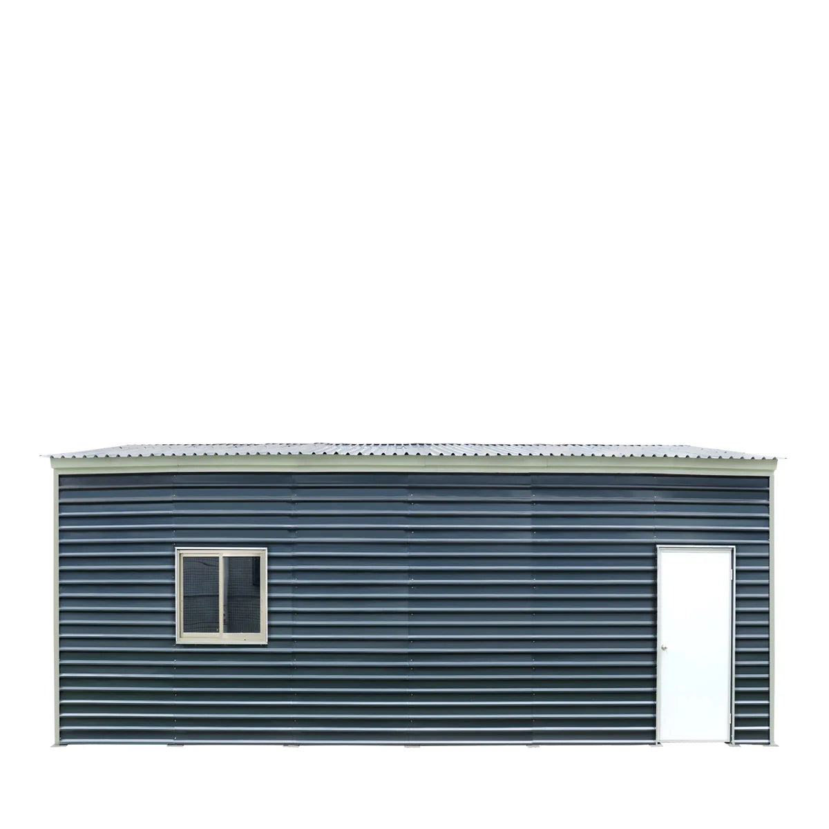 New 26’ x 30’ Metal Garage Shed with 9’ High Double Front Doors, 14’ Peak Height, Side Entry Door, 780 Sq-Ft Floor Space