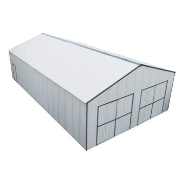 New 30' x 50' Metal Garage Shed – Steel Building with 11’ Clearance High Front Doors, Side Entry Door, 16 GA Steel Structure