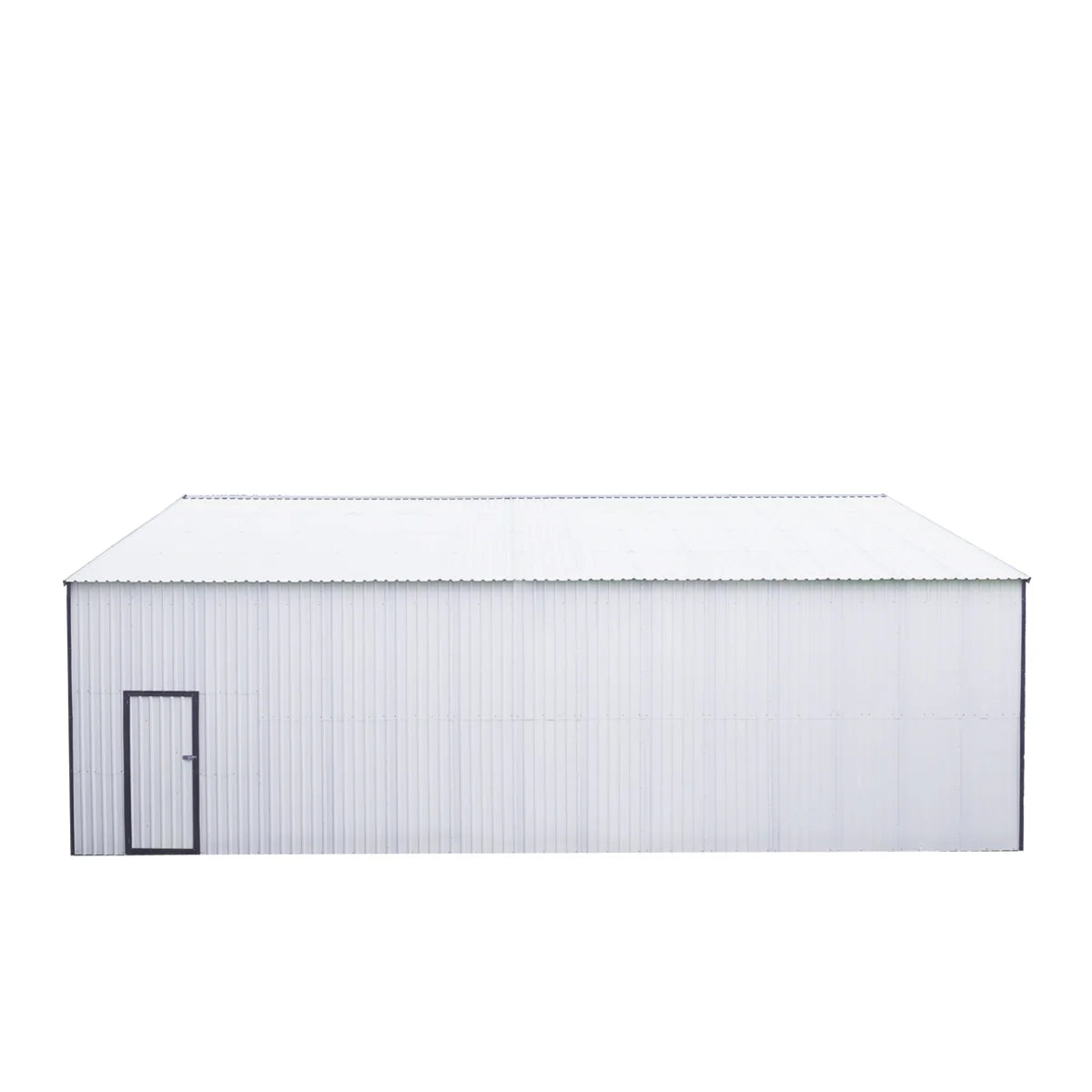 New 30’ x 40’ Metal Garage Shed with 11' High Double Front Doors, 17’ Peak Height, Side Entry Door, 1260 Sq-Ft Floor Space