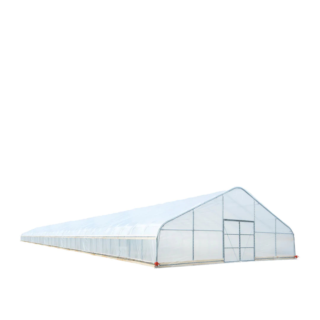 New 30’ x 120’ Tunnel Greenhouse Grow Tent w/6 Mil Clear EVA Plastic Film, Cold Frame, Hand Crank Roll-Up Sides, Peak Ceiling Roof