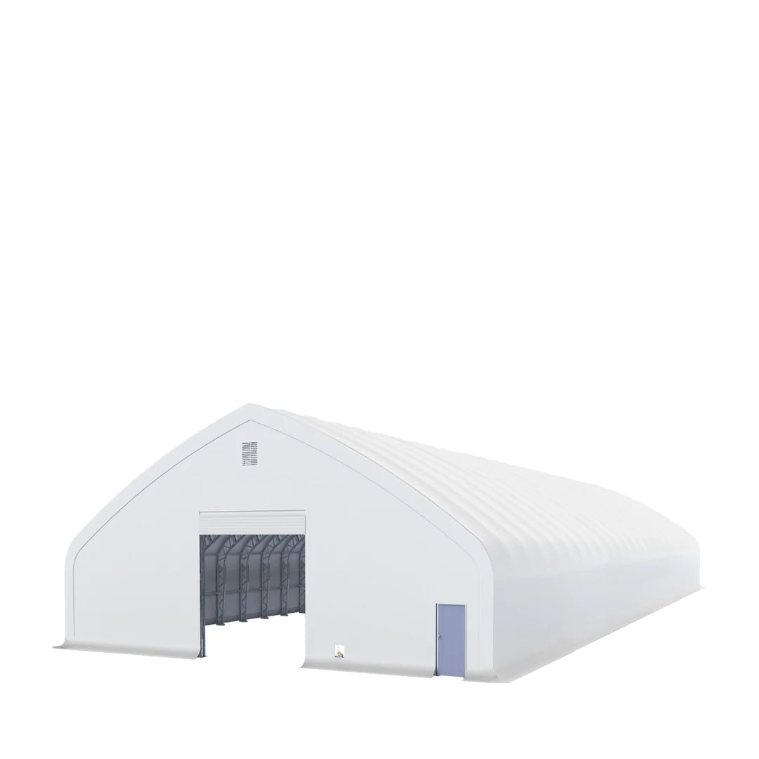 New Pro Series 70' Wide Dual Truss Storage Shelter with Heavy Duty 32 oz PVC Cover & Drive Through Doors ( Lengths Available 80’ 100’ 120’ and 150’ )