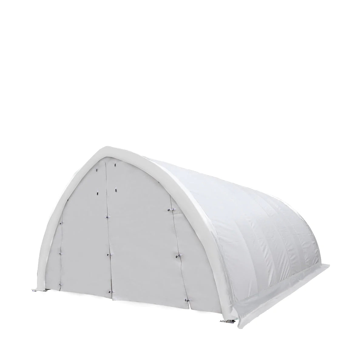 New 20' x 30' Arch Wall Peak Ceiling Storage Shelter with Heavy Duty 17 oz PVC Cover & Drive Through Doors