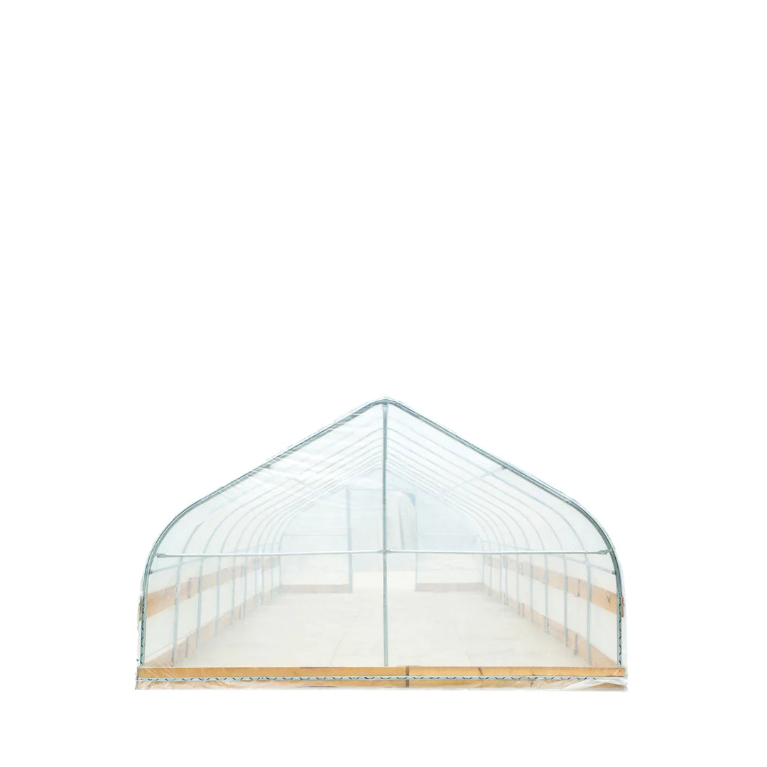 New 12’ x 40’ Tunnel Greenhouse Grow Tent w/6 Mil Clear EVA Plastic Film, Cold Frame, Hand Crank Roll-Up Sides, Peak Ceiling Roof