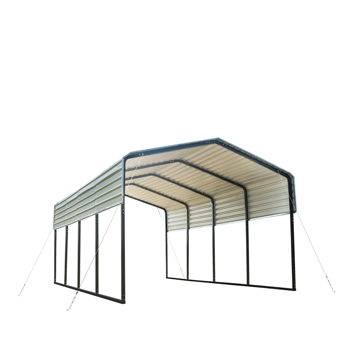 New 12' x 20' All-Steel Carport with Galvanized Roof