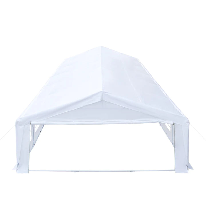 New 20' x 40' Heavy Duty Outdoor Party Tent with Removable Sidewalls and Roll-Up Doors, 11 oz PE Cover, 6’6” Overhead, 10’ Peak Ceiling