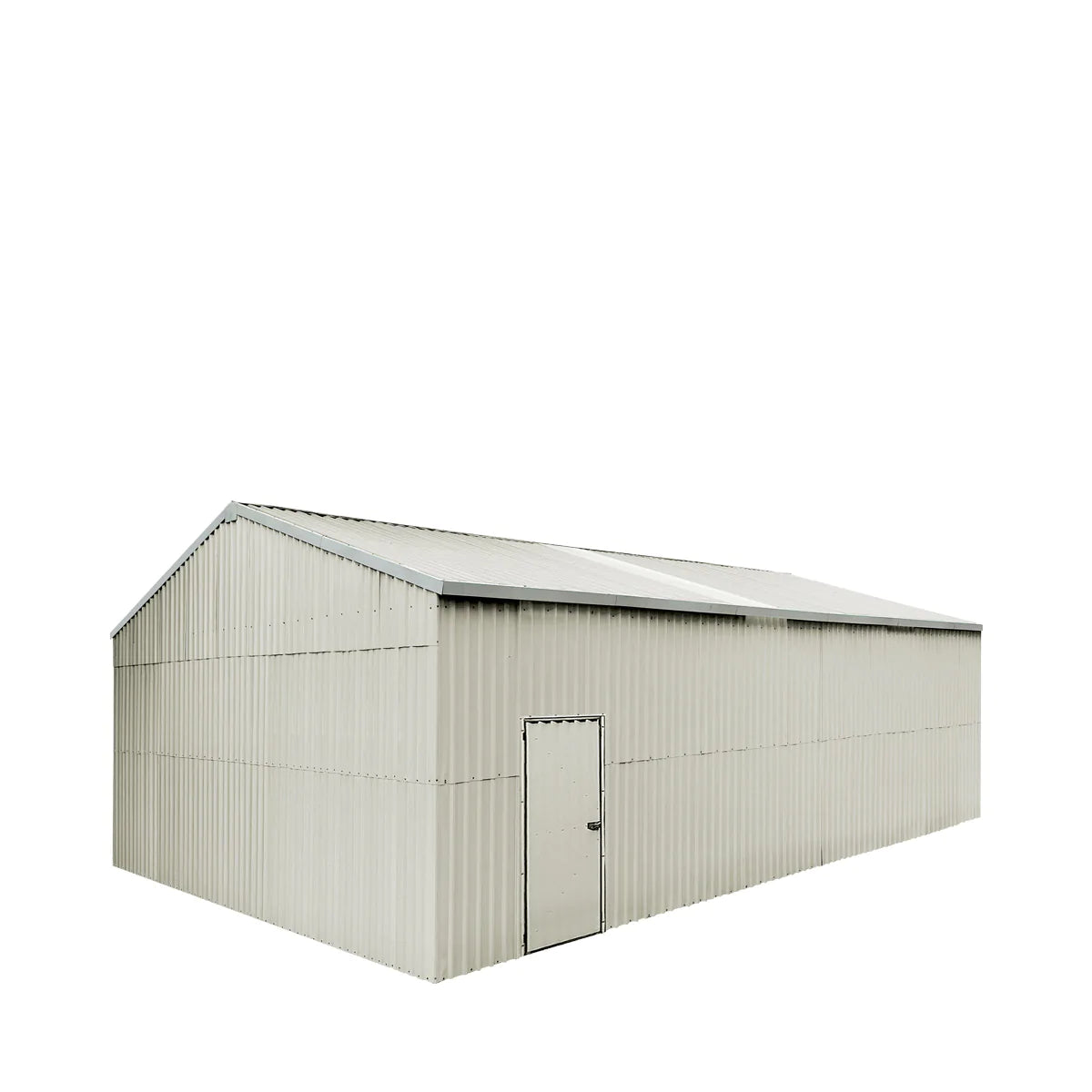 New 25’ x 41’ Double Garage Metal Barn Shed with Side Entry Door, 1025 Sq-Ft Floor Space, 9’8” Eave Height, 27 GA Metal, Skylights, 4/12 Roof Pitch