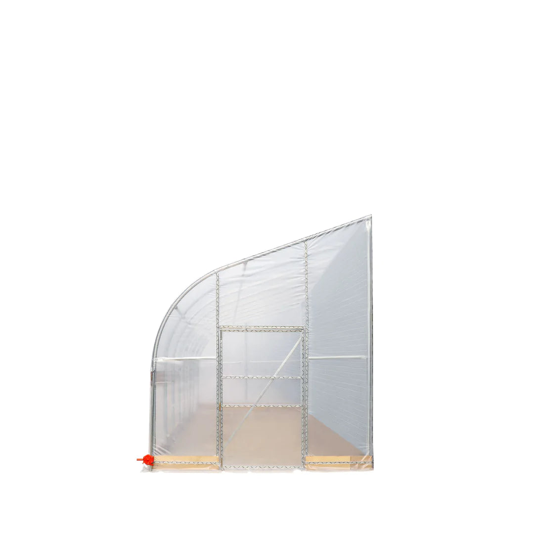 New 10’ x 40’ Lean-To Greenhouse Grow Tent w/6 Mil Clear EVA Plastic Film, Cold Frame, Hand Crank Roll-Up Side, 6-½’ Sidewall