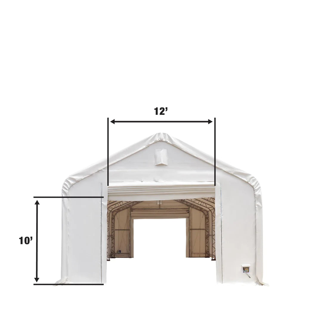 New Pro Series 20' x 30' Dual Truss Storage Shelter with Heavy Duty 17oz PVC Cover