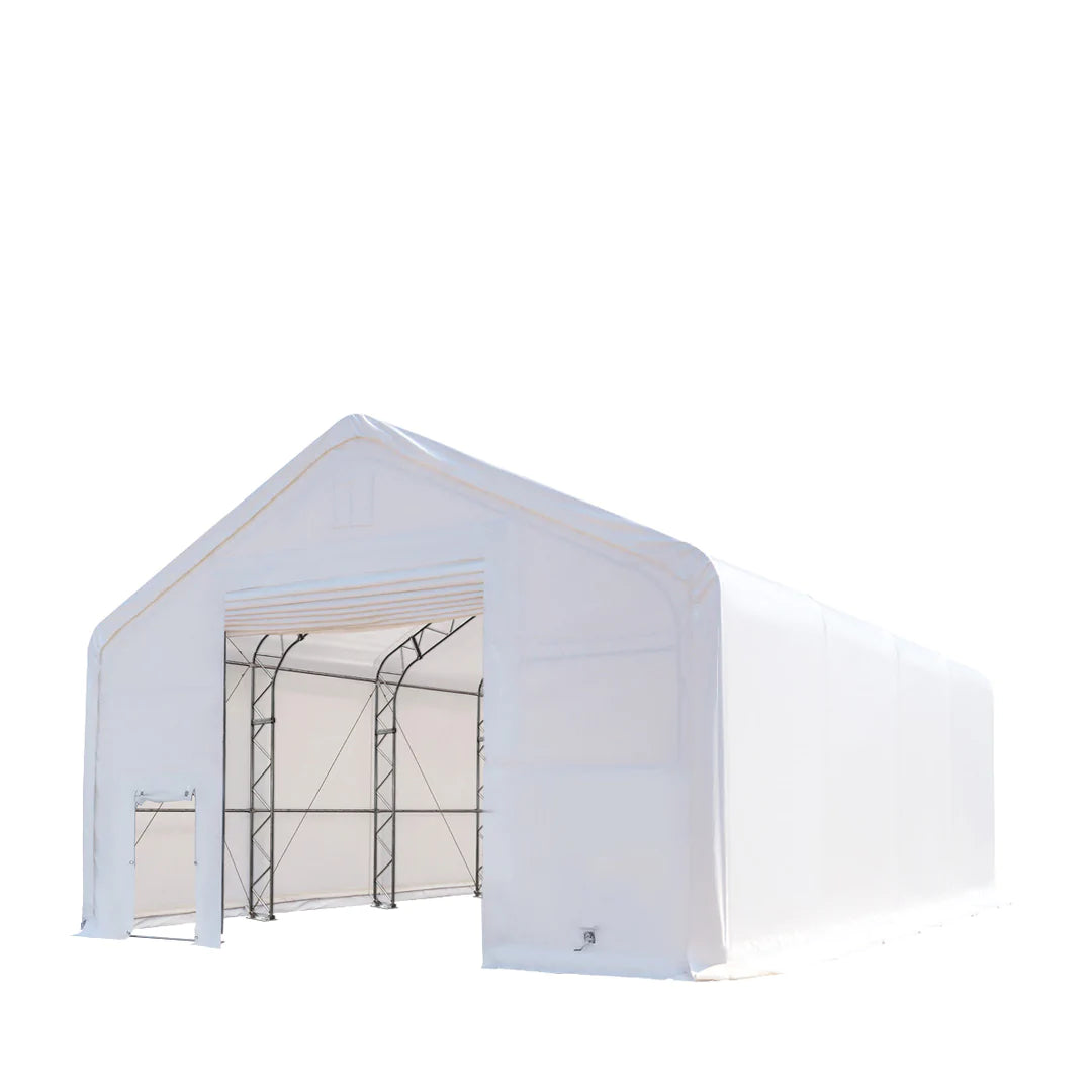 New 30' x 40' Dual Truss Storage Shelter with Heavy Duty 17 oz PVC Cover