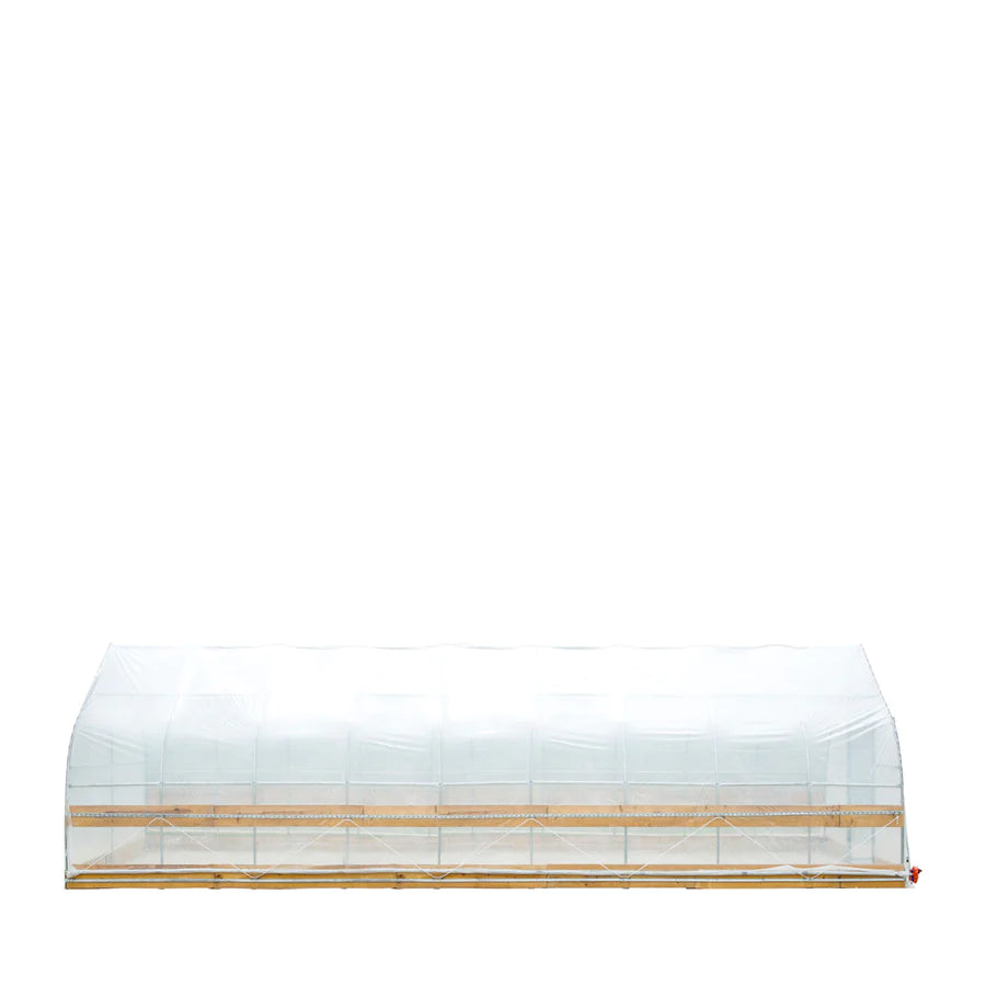 New 12’ x 40’ Tunnel Greenhouse Grow Tent w/6 Mil Clear EVA Plastic Film, Cold Frame, Hand Crank Roll-Up Sides, Peak Ceiling Roof