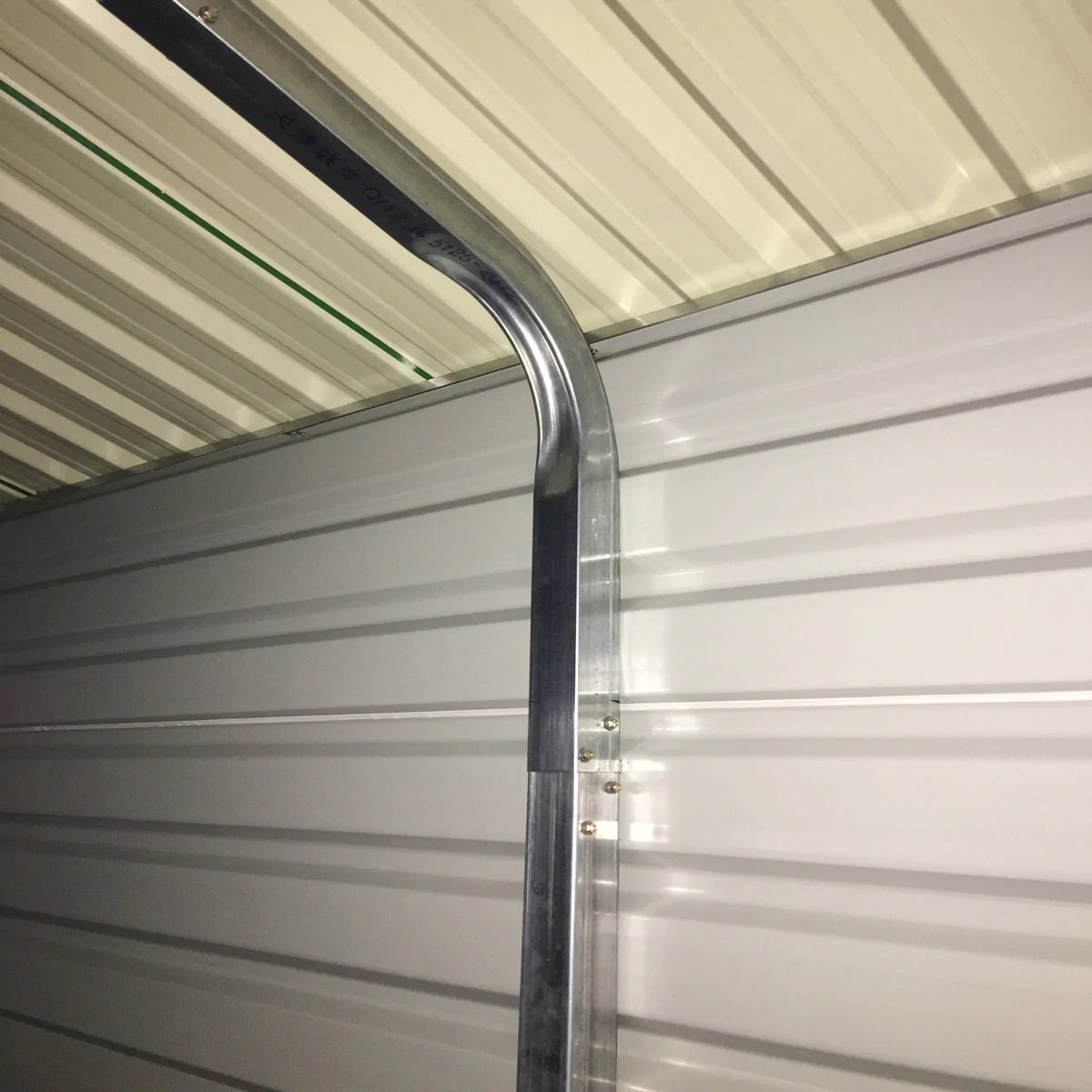 New 21’ x 19’ Double Garage Metal Shed with Side Entry Door, 400 Sq-Ft, 8' Eave Height, 27 GA Corrugated Panels, Garage Doors sold seperatly