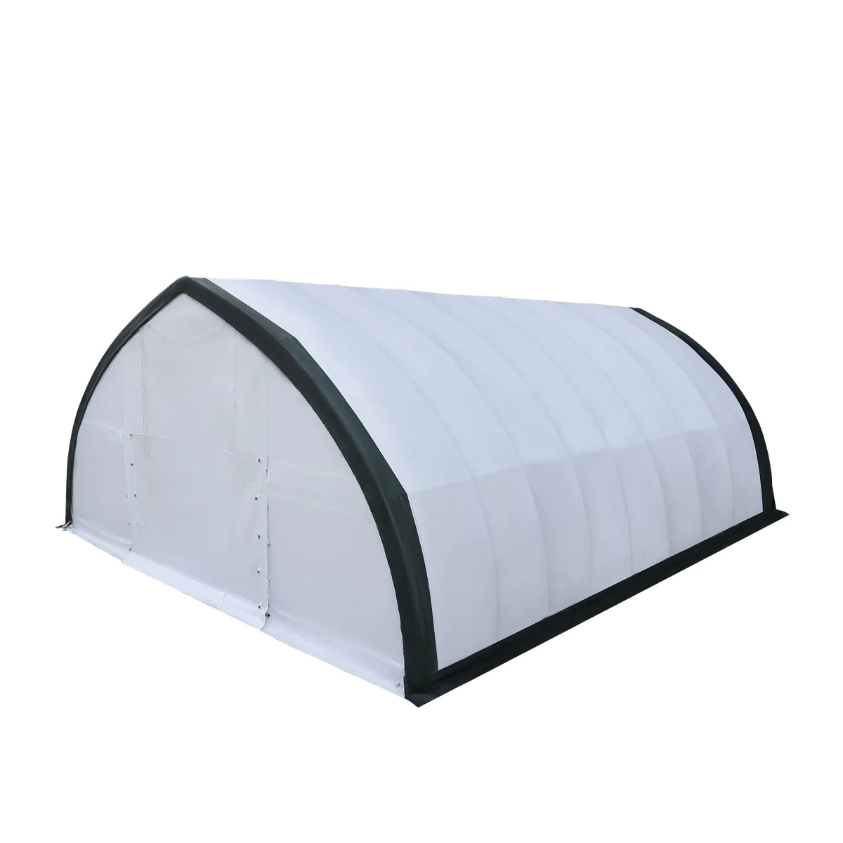 New 30' x 40' Peak Ceiling Storage Shelter with Heavy Duty 11 oz PE Cover & Drive Through Doors