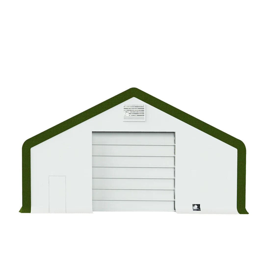 New 40' x 80' Dual Truss Storage Shelter with Heavy Duty 21 oz PVC Cover & Drive Through Doors