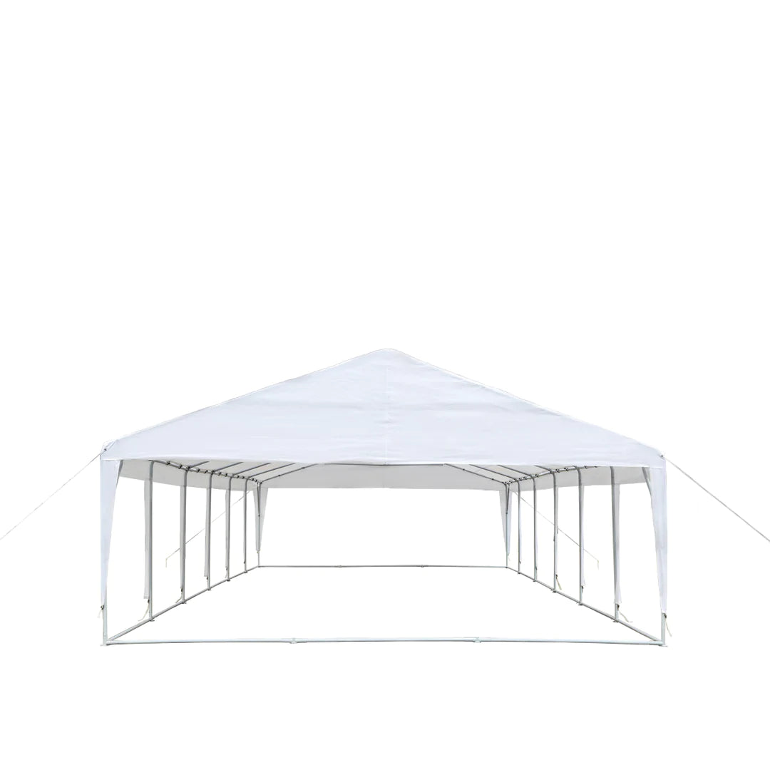 New 20' x 40' Heavy Duty Outdoor Party Tent, 11 oz PE Cover, 6’6” Overhead, 10’ Peak Ceiling