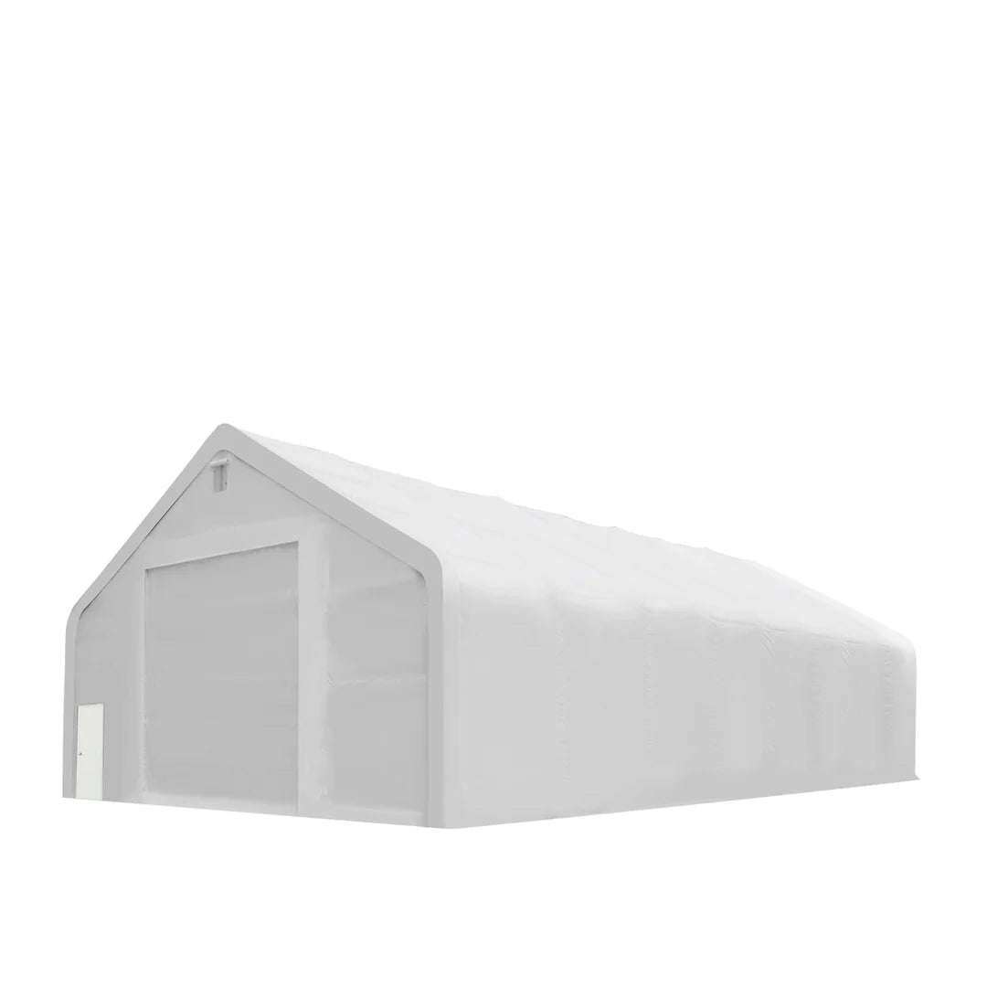 New Pro Series 40' x 80' Dual Truss Storage Shelter with Heavy Duty 21 oz PVC Cover & Drive Through Doors