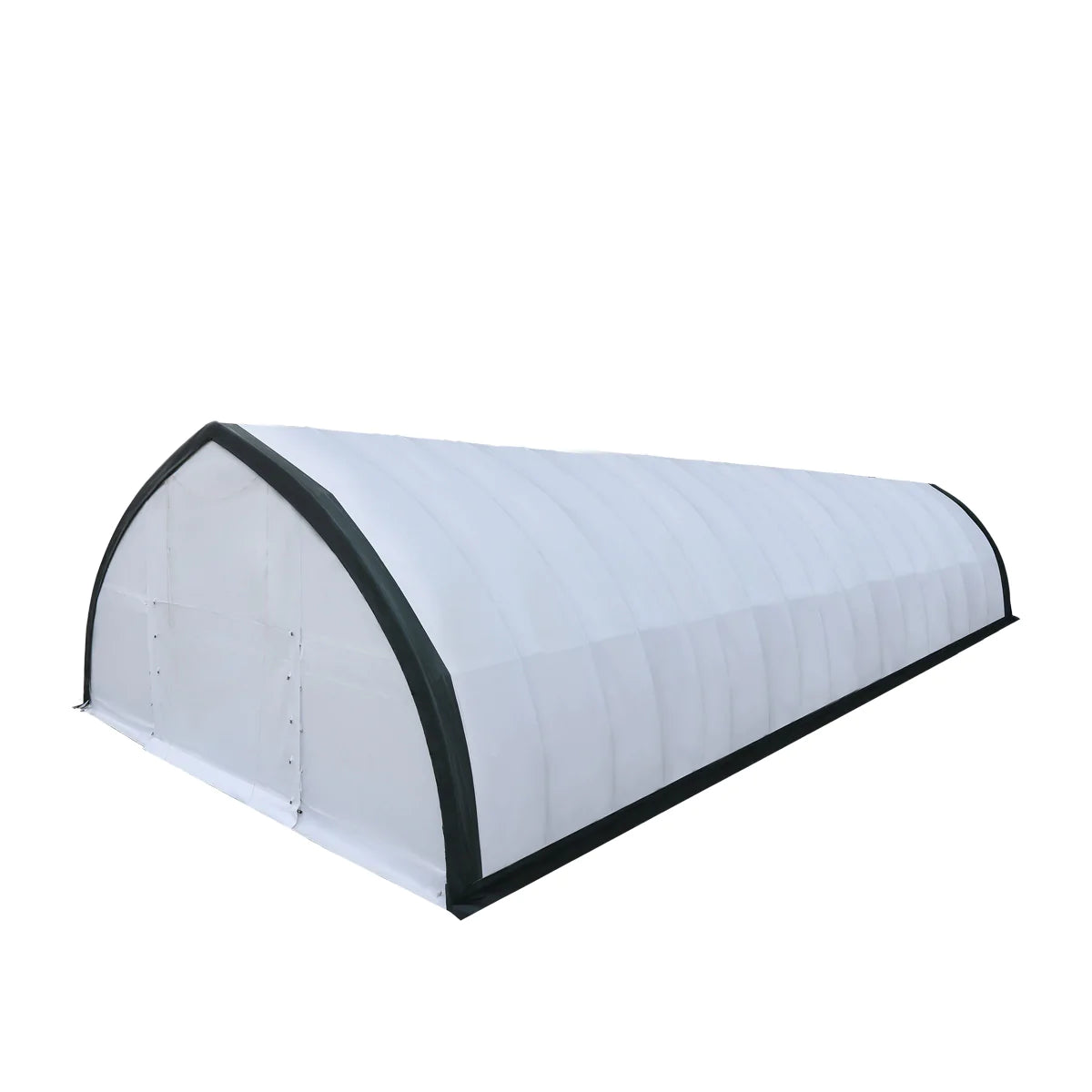 New 30' x 80' Peak Ceiling Storage Shelter with Heavy Duty 11 oz PE Cover & Drive Through Doors