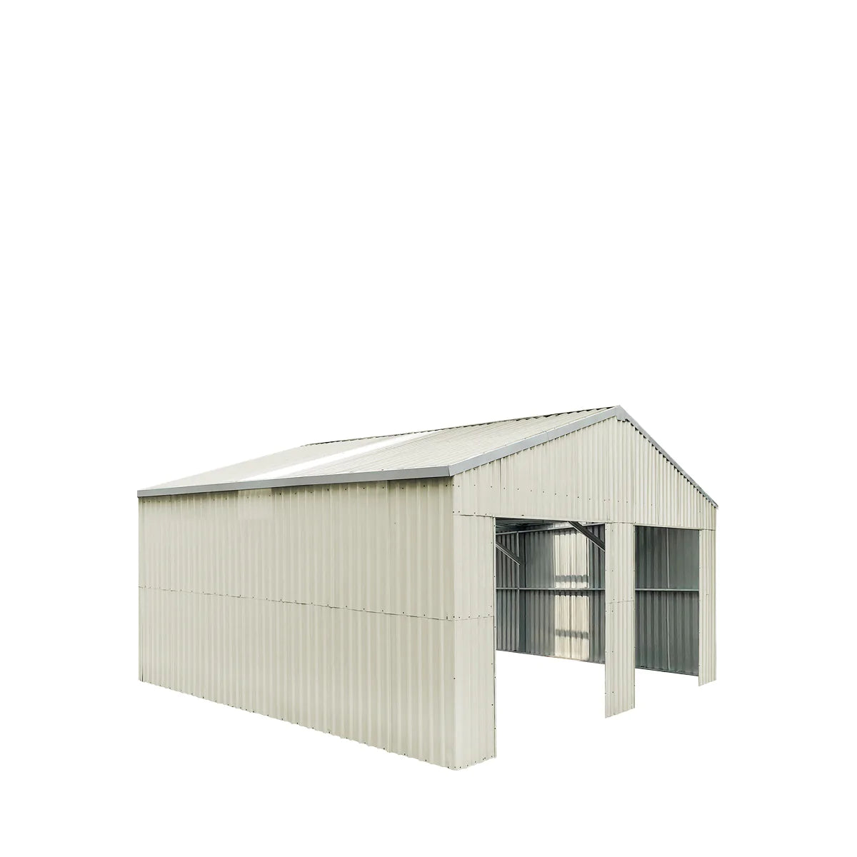 New 25’ x 25’ Double Garage Metal Barn Shed with Side Entry Door, 625