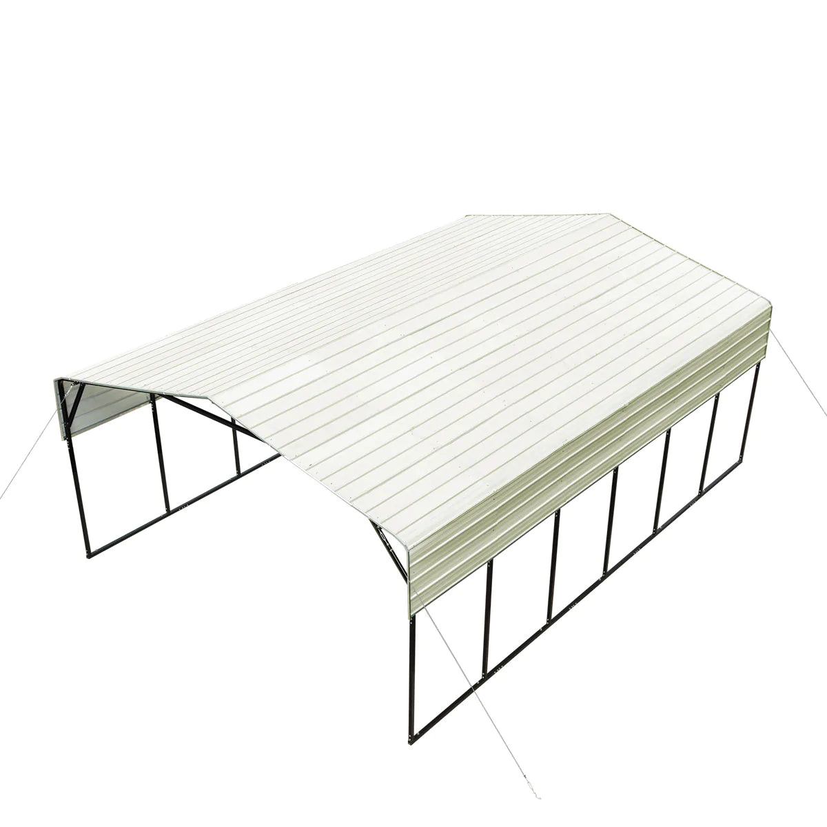 New 20' x 30' All-Steel Carport Shed With 10' High Sidewalls