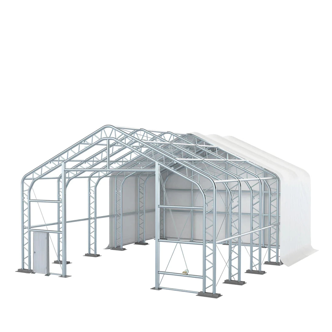 New Pro Series 30' x 40' Dual Truss Storage Shelter with Heavy Duty 17 oz PVC Cover