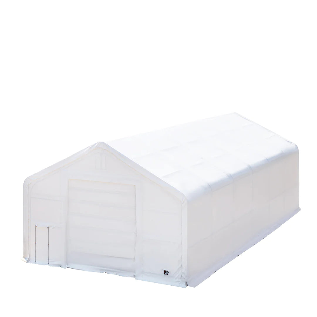 New 30' x 60' Dual Truss Storage Shelter with Heavy Duty 17 oz PVC Cover & Drive Through Doors