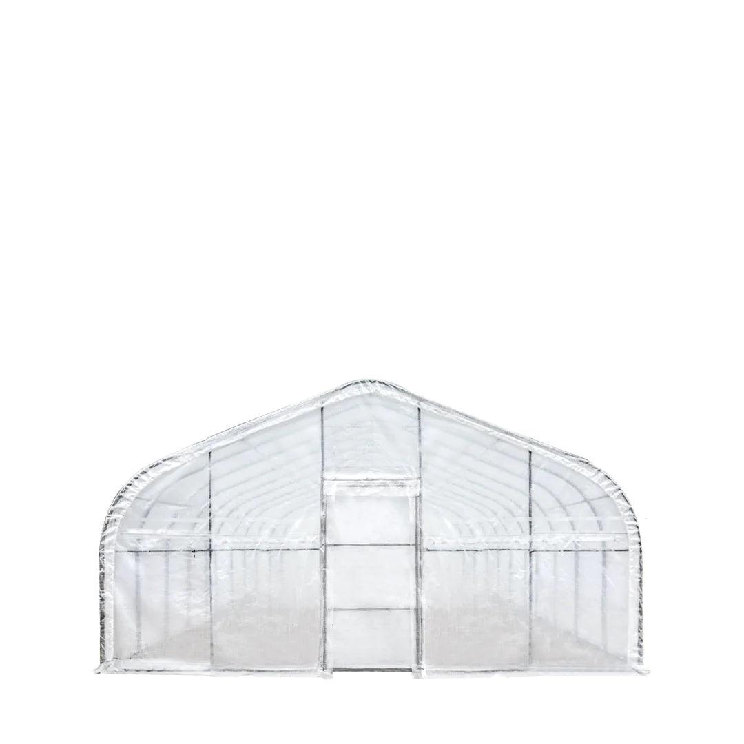 New 20’ x 50’ Tunnel Greenhouse Grow Tent w/12 Mil Ripstop Leno Mesh Cover, Cold Frame, Roll-up Windows, Peak Ceiling Roof