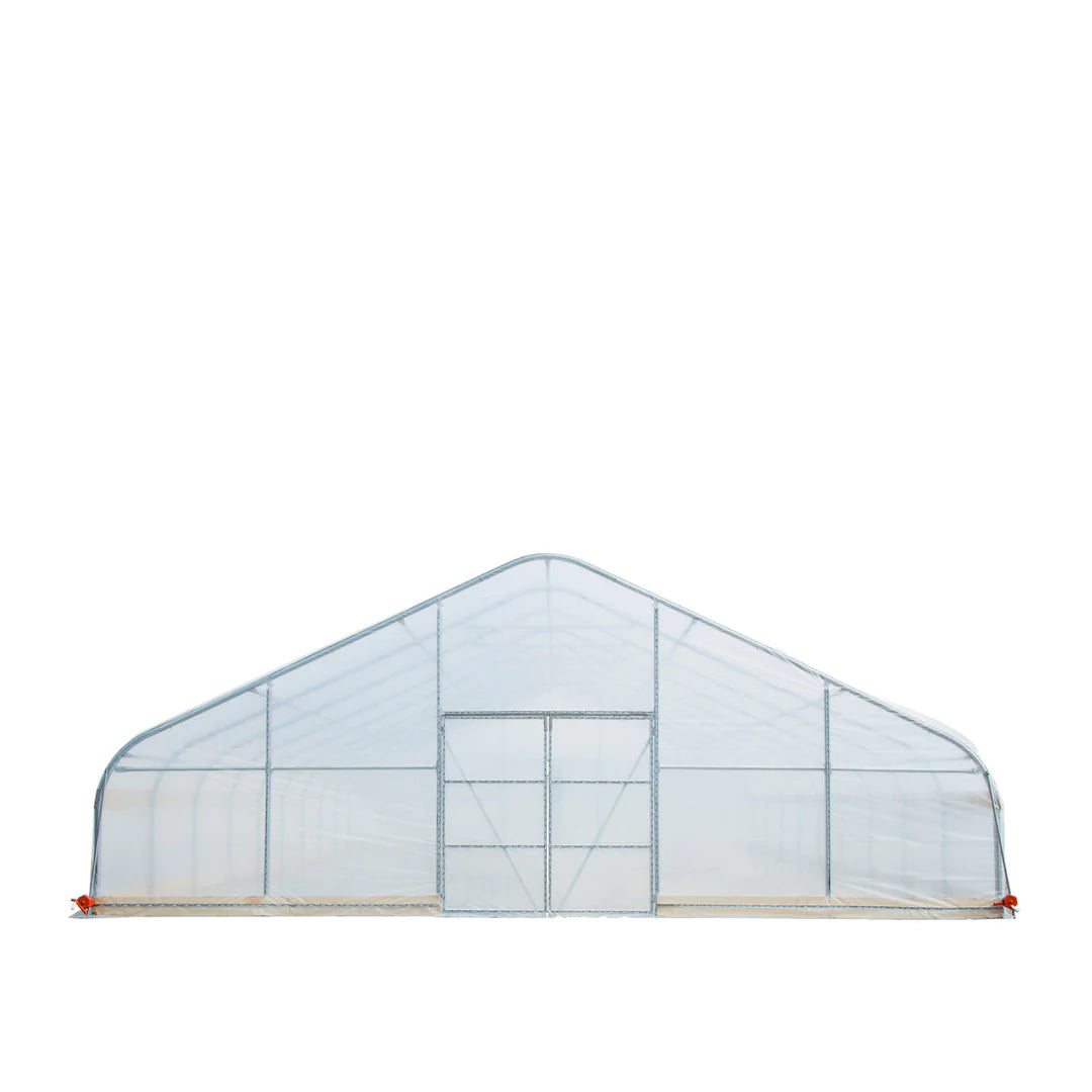 New 30’ x 100’ Tunnel Greenhouse Grow Tent w/6 Mil Clear EVA Plastic Film, Cold Frame, Hand Crank Roll-Up Sides, Peak Ceiling Roof