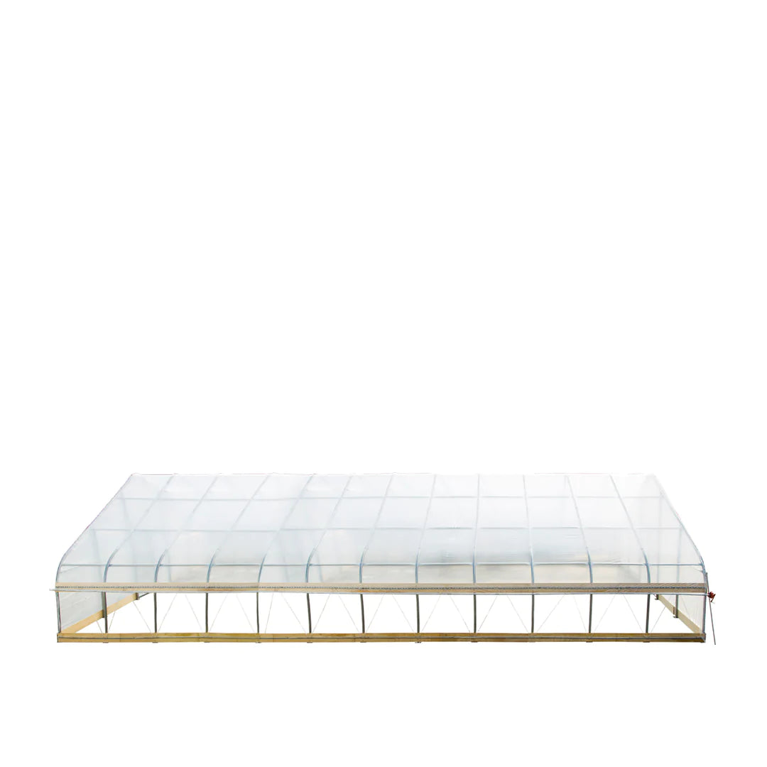 New 30’ x 50’ Tunnel Greenhouse Grow Tent w/6 Mil Clear EVA Plastic Film, Cold Frame, Hand Crank Roll-Up Sides, Peak Ceiling Roof