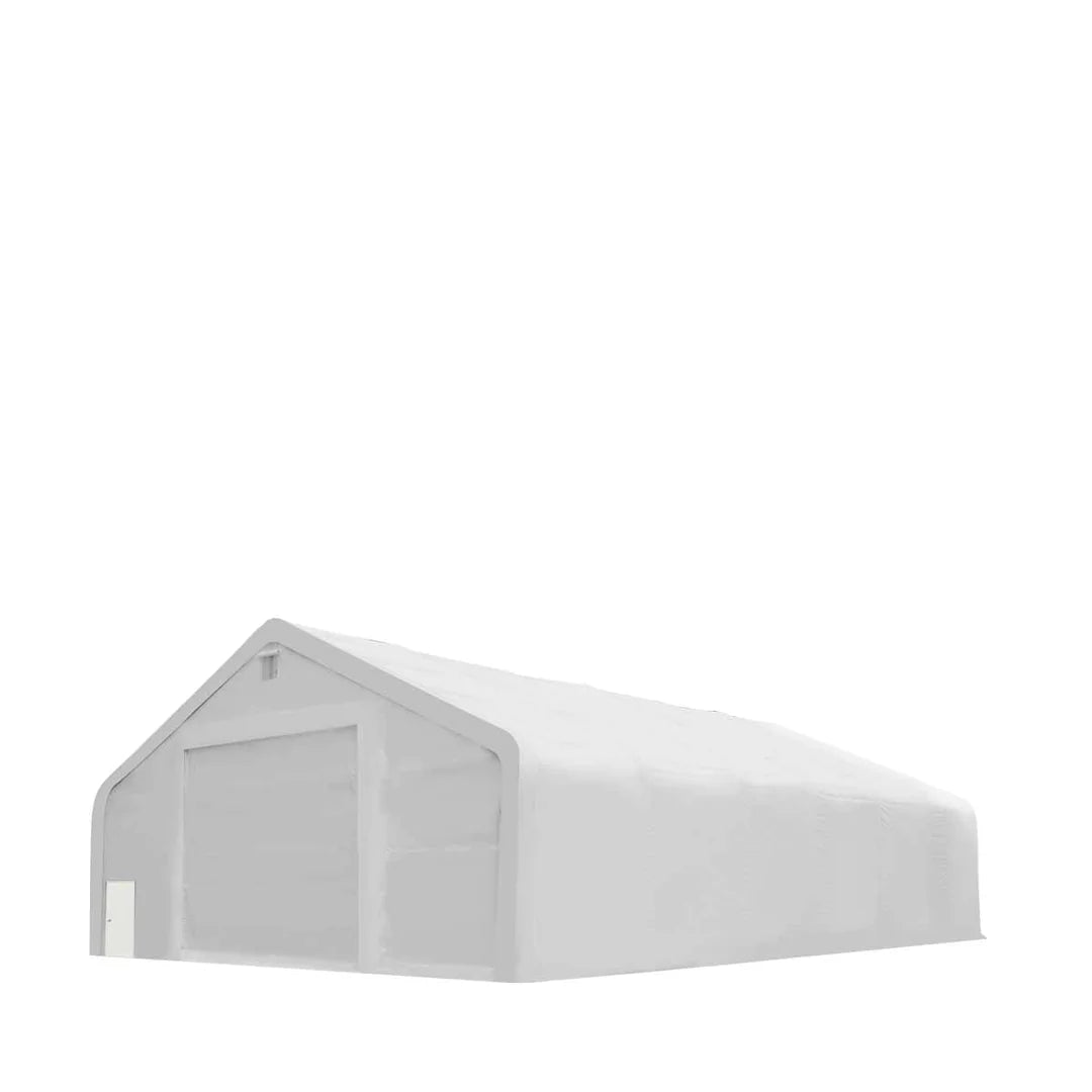 New Pro Series 40' x 60' Dual Truss Storage Shelter with Heavy Duty 21 oz PVC Cover & Drive Through Doors