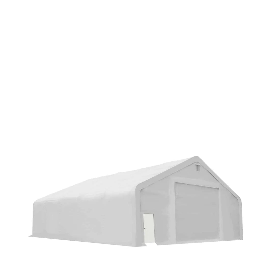 New Pro Series 40' x 40' Dual Truss Storage Shelter with Heavy Duty 21 oz PVC Cover & Drive Through Doors