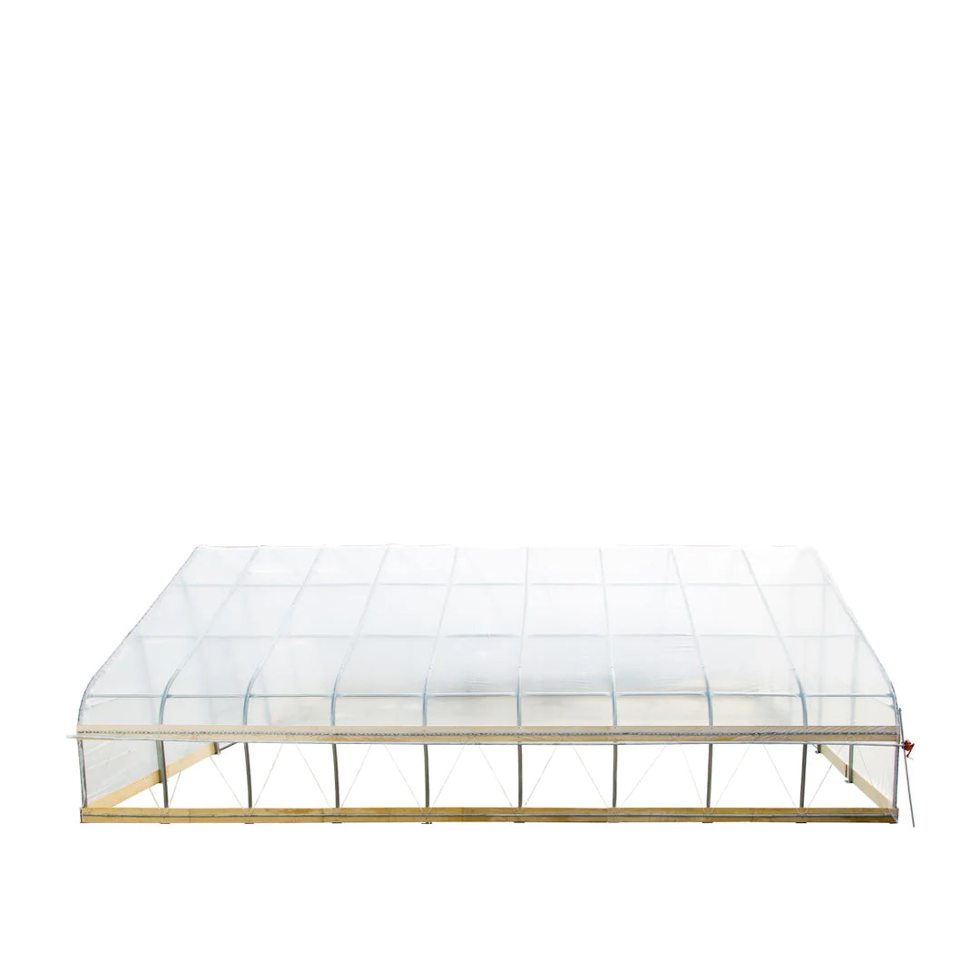 New 30’ x 40’ Tunnel Greenhouse Grow Tent w/6 Mil Clear EVA Plastic Film, Cold Frame, Hand Crank Roll-Up Sides, Peak Ceiling Roof