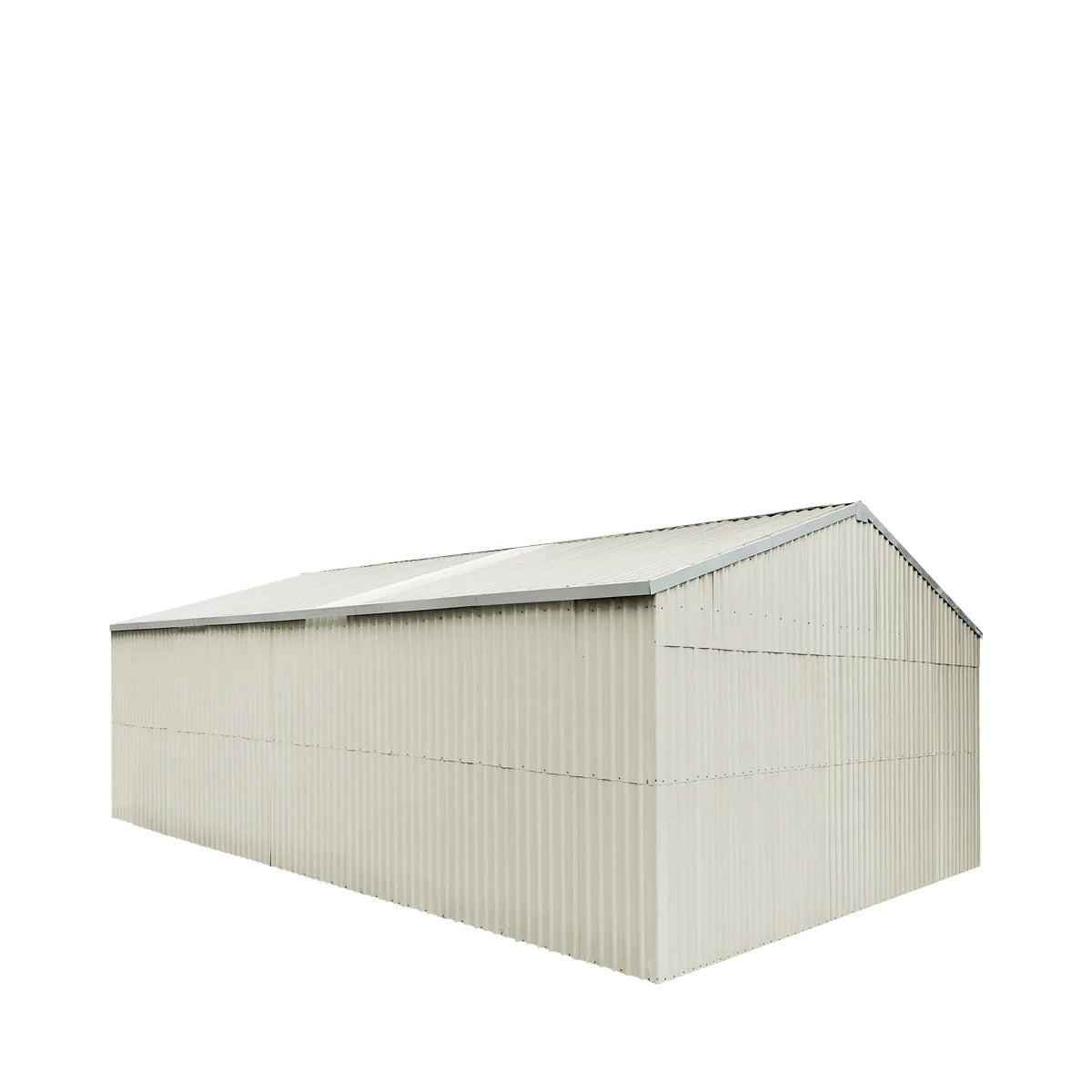 New 25’ x 41’ Double Garage Metal Barn Shed with Side Entry Door, 1025 Sq-Ft Floor Space, 9’8” Eave Height, 27 GA Metal, Skylights, 4/12 Roof Pitch