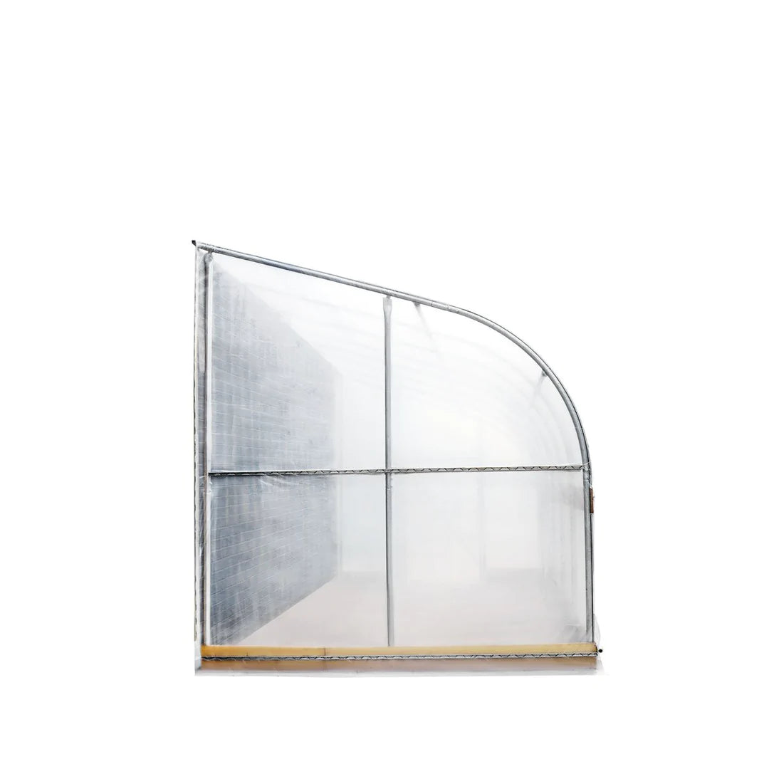 New 10’ x 30’ Lean-To Greenhouse Grow Tent w/6 Mil Clear EVA Plastic Film, Cold Frame, Hand Crank Roll-Up Side, 6-½’ Sidewall