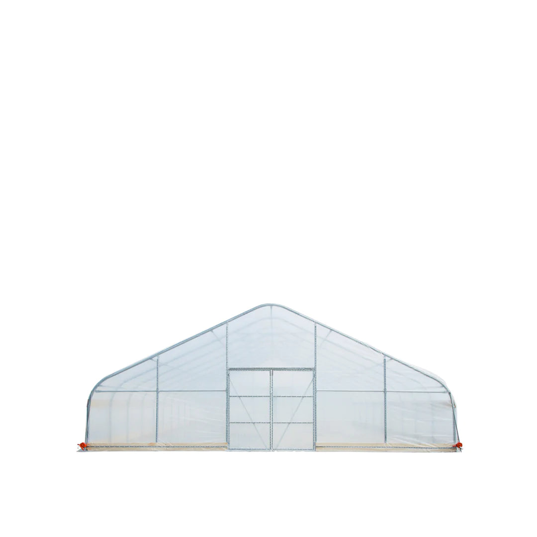 New 30’ x 80’ Tunnel Greenhouse Grow Tent w/6 Mil Clear EVA Plastic Film, Cold Frame, Hand Crank Roll-Up Sides, Peak Ceiling Roof